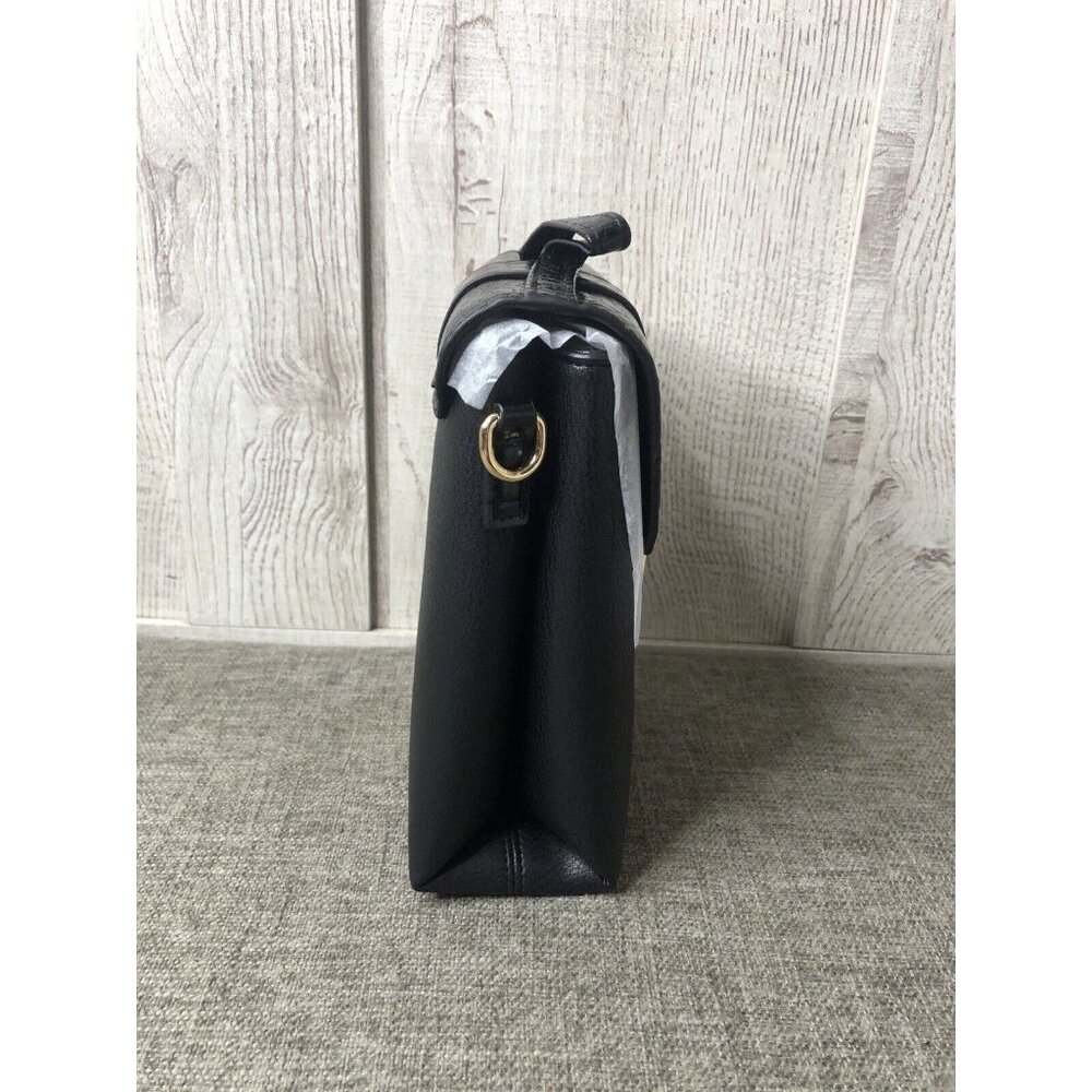 Womens Pierre Loues Black Phone Crossover Handbag w/ Handle & Detachable Strap - Picture 3 of 6